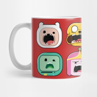 Adventure Time  Finn, Jake, Bubblegum, Beemo Mug